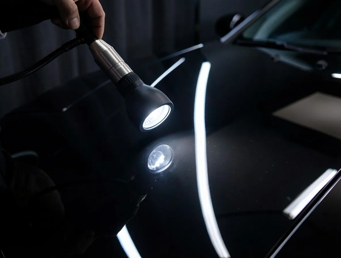 Precisie detailing inspectie in de studio van Montavixs