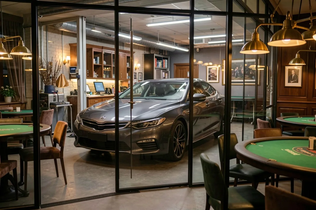 Detailing studio en lounge integratie bij Montavixs Amsterdam